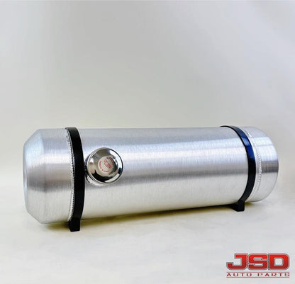 M032 JSD Aluminum Spun Fuel Tank 8x24 center Fill 5. Gallon 1/4'' NPT